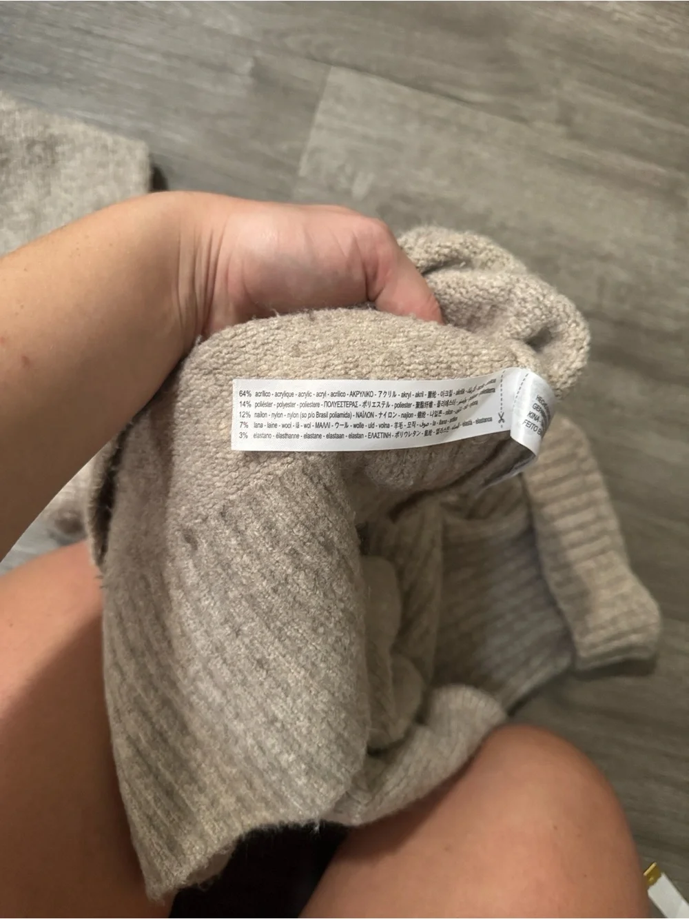Zara Oversized Turtleneck Sweater Oatmeal